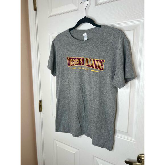Western Illinois University Leathernecks WIU Unisex Gray T-Shirt Size Medium - Picture 4 of 7